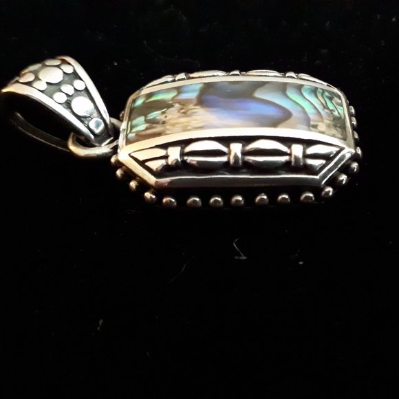 Abalone and 925 Silver Pendant - Picture 2 of 5